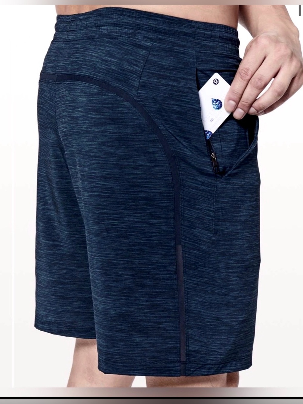 Lululemon Pace Breaker Short *9" Updated
Heather Allover Iron Blue True Navy M